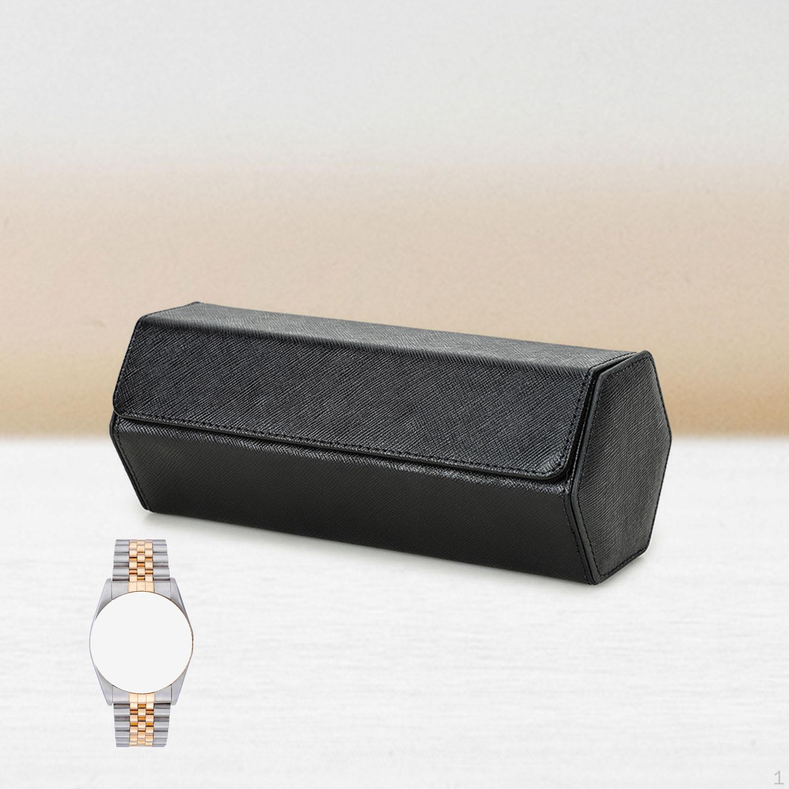 

Elegant Watch Organizer with 3 Compartments for Travel And Home чорний