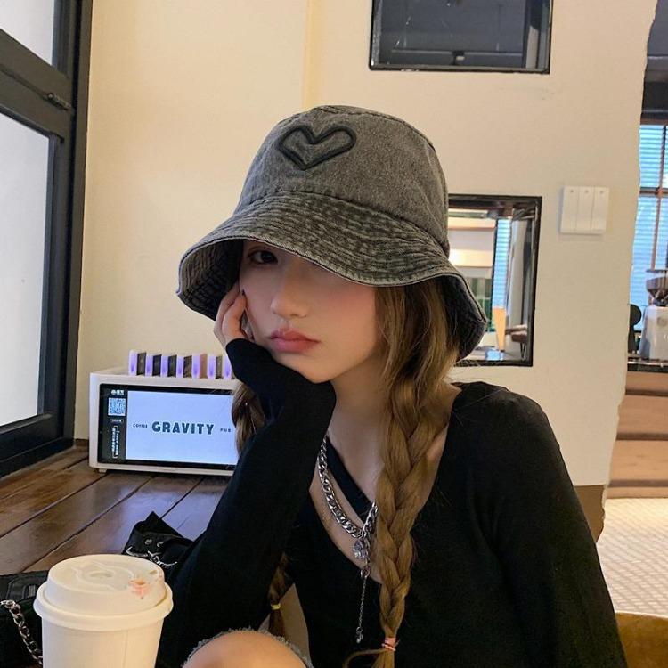 Female Fisherman's Hat New Black Cowboy Fisherman's Hat Four Seasons Sunshade and Sunscreen Hat Summer Thin Edition