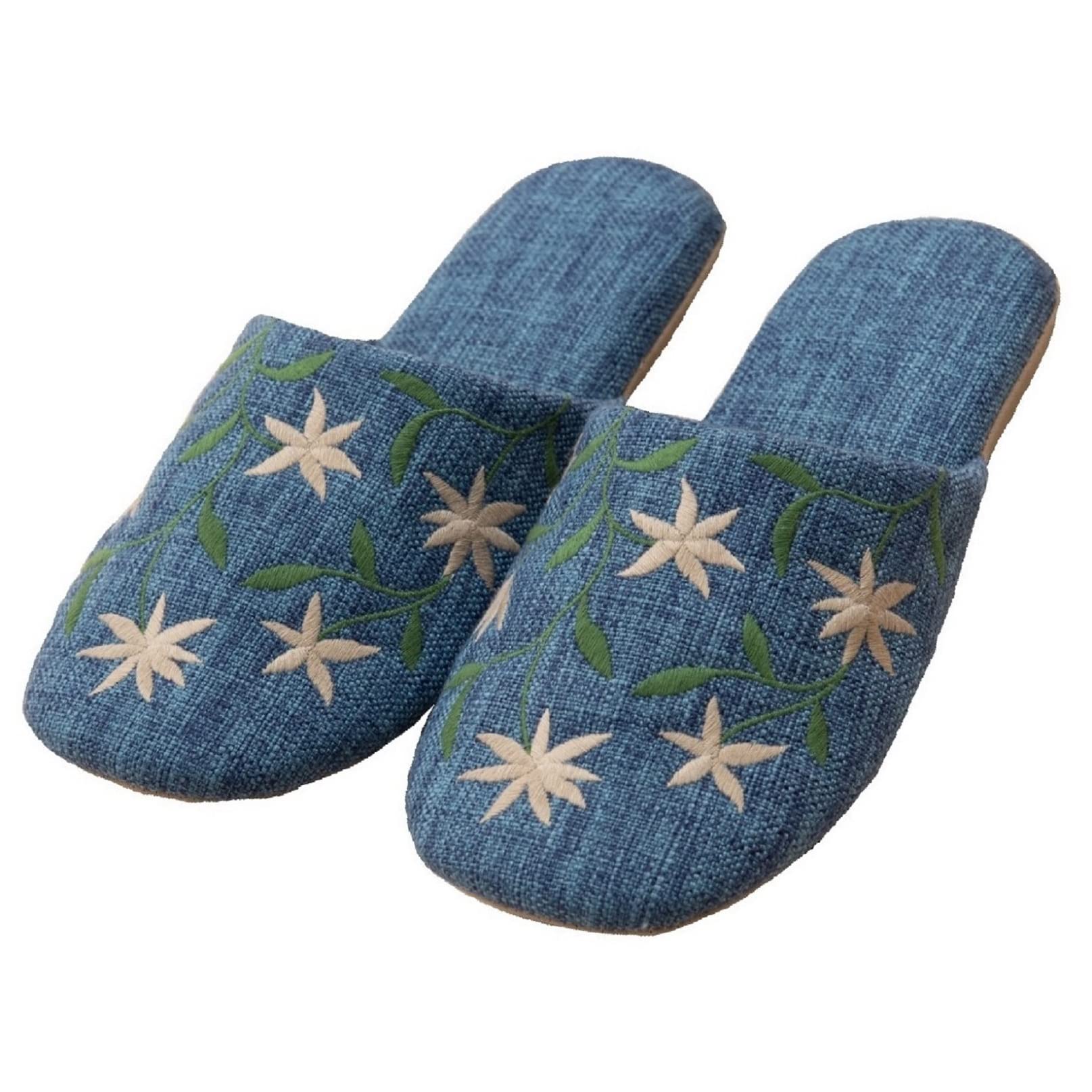 

Sybilla Amelia Size 64769 Slippers, M, Approx. 24cm, Blue, синий