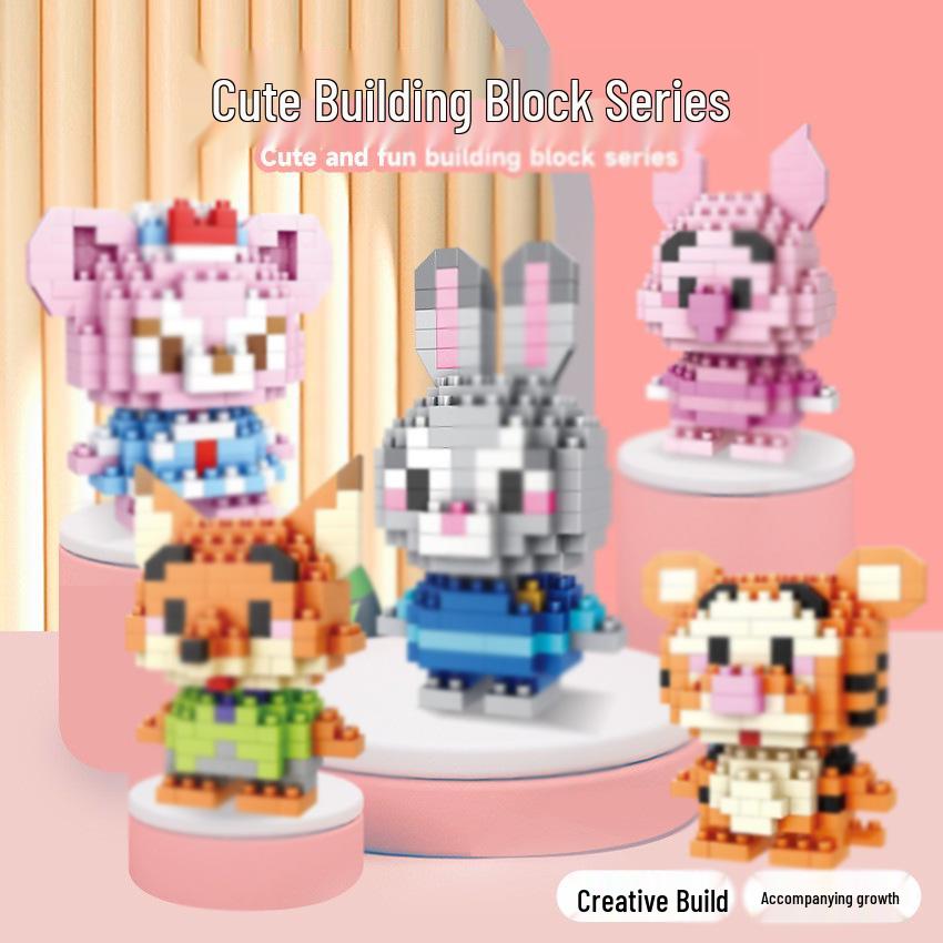 

Мультяшная кукла строительные блоки: Микро Алмазный Конструктор для Детей 6-12 лет 12x12