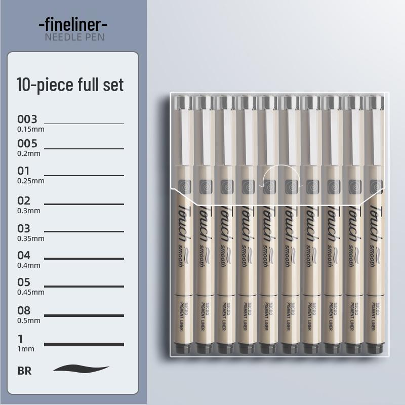 Waterproof Brown Technical Pen for Manga and Line Art Drawing
