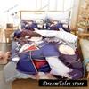Azur Lane Luxury Bedding Set Japan Anime Cartoon Duvet Cover Set Comforter Bedspread Linen Twin Single Size Printed Home Textile