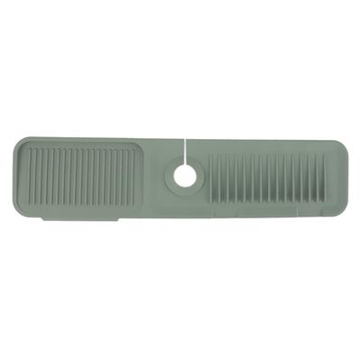 Spülbeckenarmaturmatte Silikon Ablaufende Funktion Armaturengriff Wasserauffangpad für Küche Badezimmer