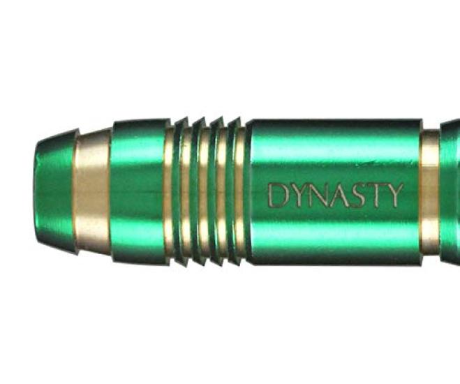 DYNASTY BRASS SET Green Ten Green Brass Dart Barrels "TEN"