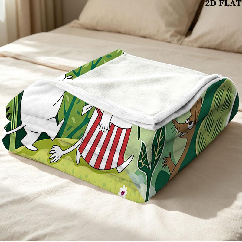 Custom Moomin Blanket, High quality Comfortable for All Seasons, Home Decor, Warmth and Comfort