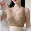 Large Size Bra for Women Without Steel Rims Thin Bra for Women with Lace Double Breasted Anti Sagging Breathable Bra