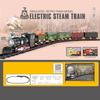 Christmas Train Set Electric Train Toys with Sound Light Easy Assembly Railway Tracks