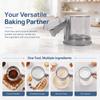 PP Stainless Steel Baking Sieve 2-Layer Powder Sifter Practical Flour Sifter  Baking