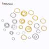 Wholesale 14K/18K Gold Plated Brass Open Jump Rings Split Rings Connector Rings For DIY Fashion Jewelry Making Findings