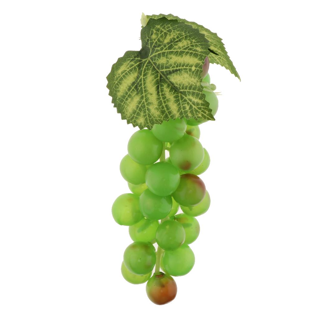Artificial Plastic Grapes Bunch Fruits Home Kitchen Cabinet Party Decor 15cm 28cm