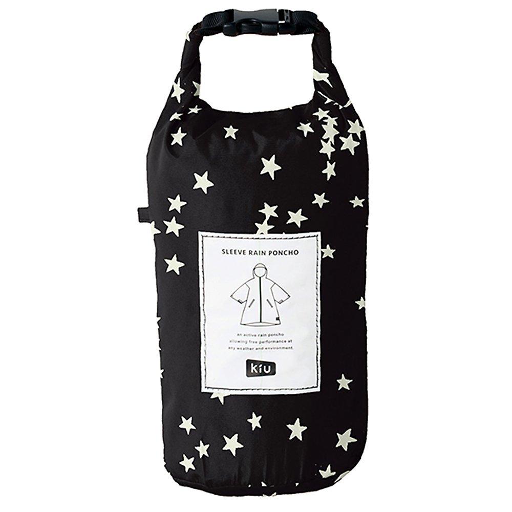 KiU Heavy Rain Poncho with and Includes Storage Stardust for Men and Women Sleeves, Water-Repellent Waterproof, Bag, Design, K77-059,