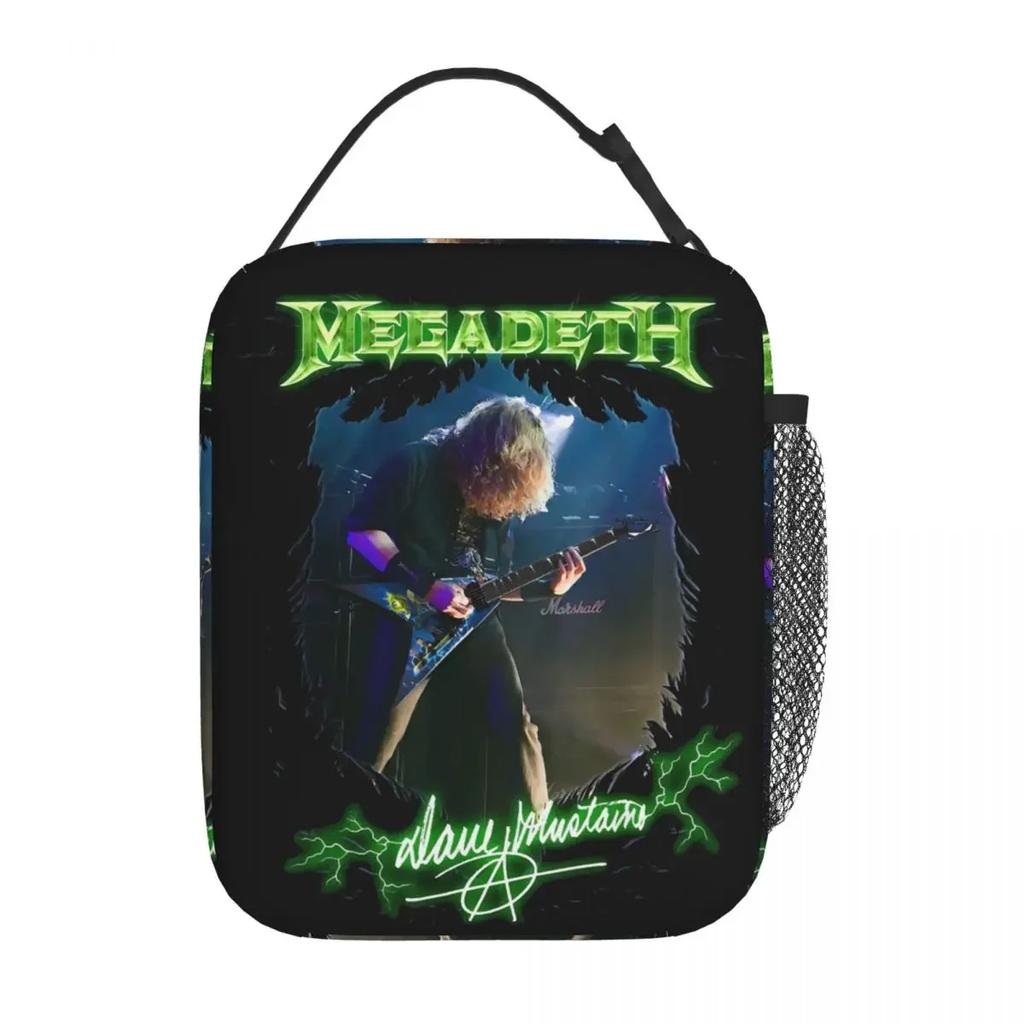 Megadeths Rock Band Lightning Vic Merch Izolovaná taška na oběd do školy Taška na uchovávání potravin Přenosný termoizolační box na oběd