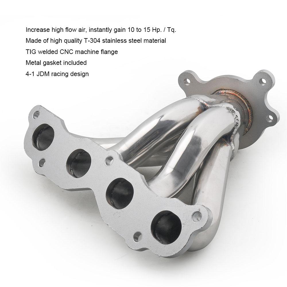 Coletor de Escape 4-1 em Aço Inoxidável para 02-05 Acura RSX DC5 Civic Si EP3 K20A3 Sistema de Escape de Performance