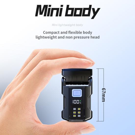 Clip-on Hat Light Adjustable USB Rechargeable Digital Display Waterproof Modes Mini Emergency Flashlight Magnetic