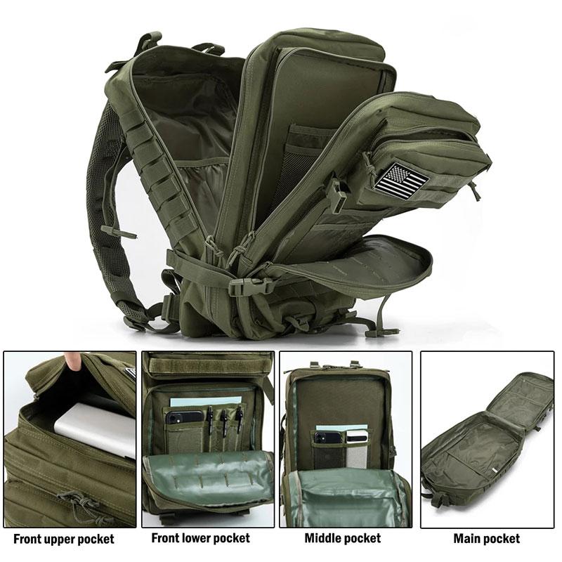 45L Hiking Travel Backpack for Men Women Tactical Camouflage Backpacks Large Outdoor Camping Adventure Multifunctional Bag