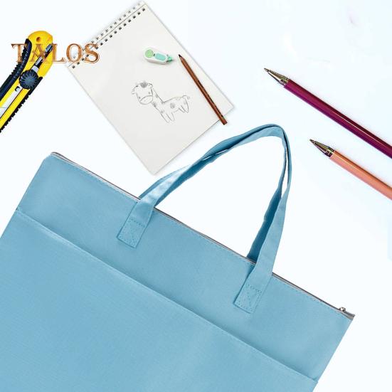 Art Portfolio Bag A3 A4 Art Folder Portfolio Carrying Case with Handle Waterproof Artist Supply Storage Tote Bag for Artwork Poster Scrapbook