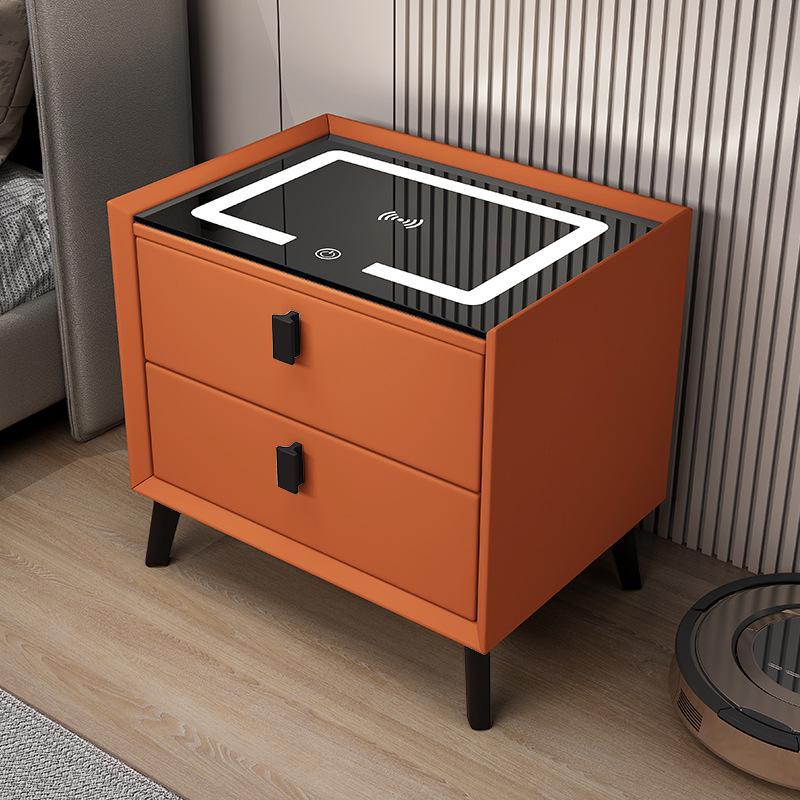 Luxe Smart Bedside Table with Wireless Charging and Storage