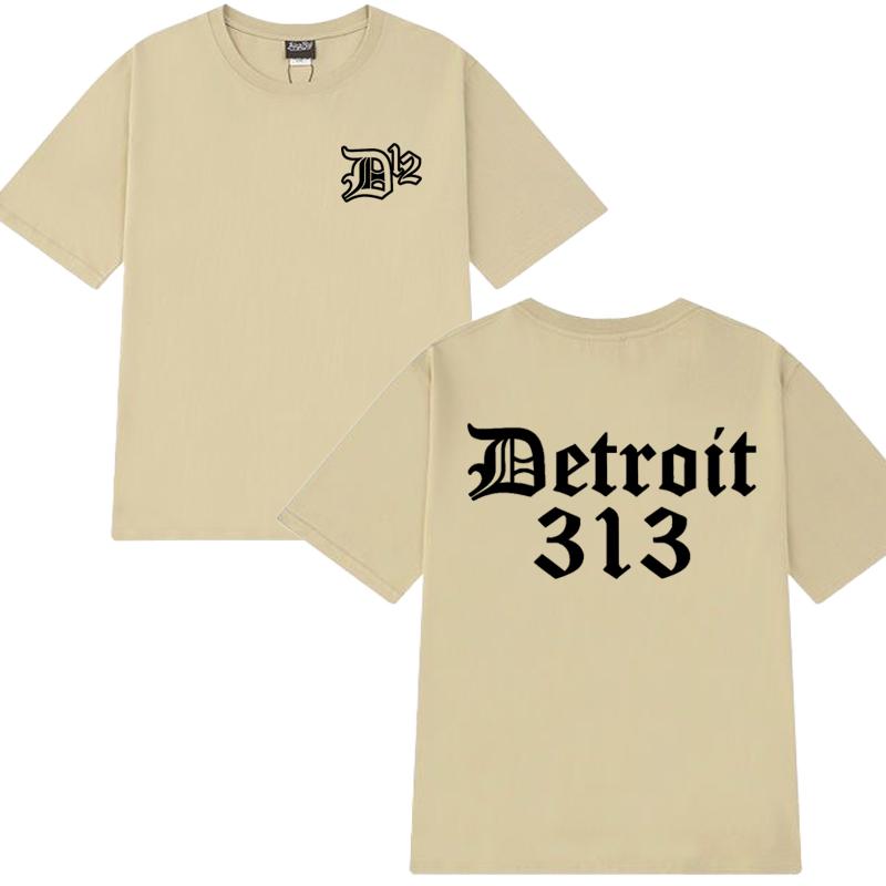 Rock Music D12 Hip Hop Double Sided Printed T Shirts Unisex Oversized 100% Cotton Short Sleeve T-shirt Men Women Vintage Tops