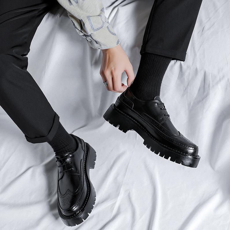 Британский тренд Персонализированные кожаные туфли Мужские повседневные туфли Деловые — фото 4