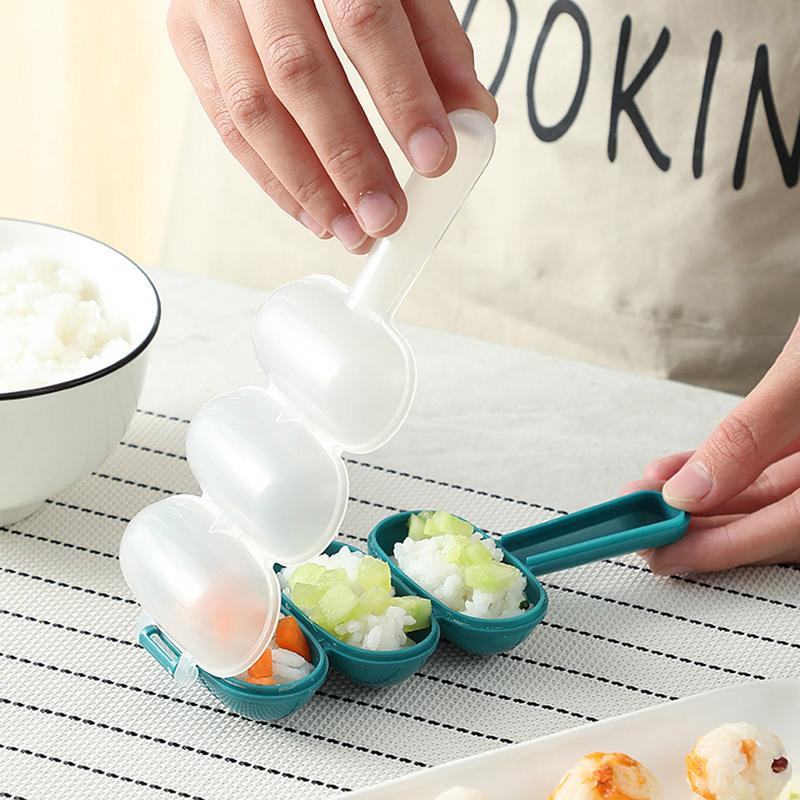 Rice Mold DIY Rice Baller Shakers Rice Ball Mold Sushi Mold Kitchen Tools Food Decor Kids Home DIY Sushi Making Kit Rice Ball
