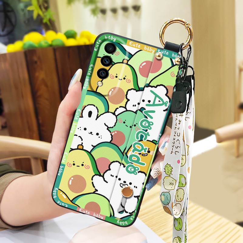 Durable Waterproof Phone Case For Wiko T50 Cartoon Wrist Strap Shockproof Fashion Design Soft case Protective Anti-knock