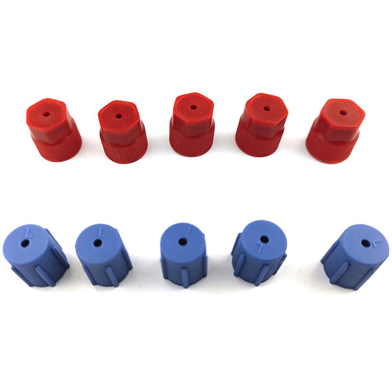 

10 шт./компл. Колпачок R134A Колпачок кондиционера 13 мм и 16 мм Колпачки для сервисных портов системы кондиционирования автомобиля Низкого давления и Высокого давления