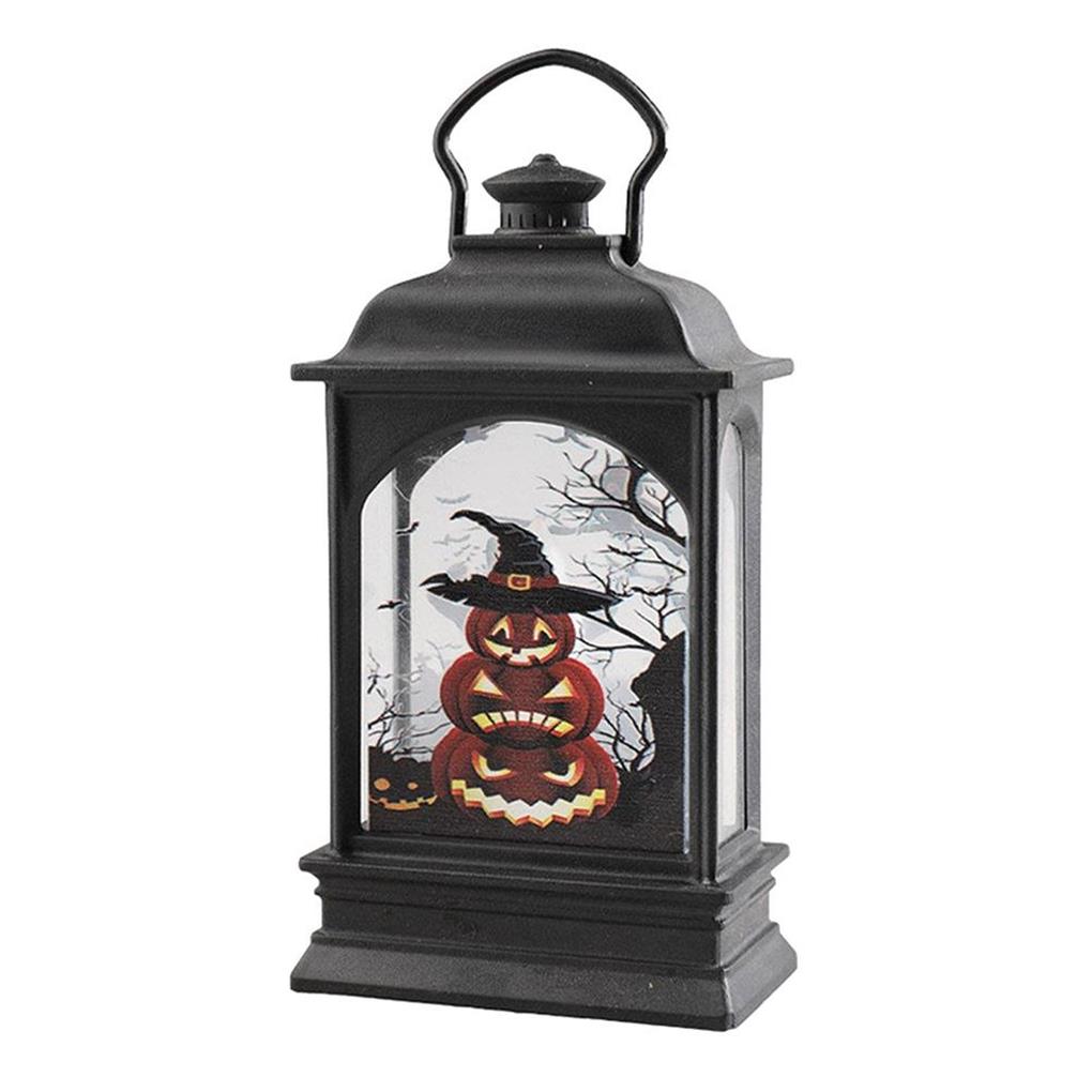 Candle Light Pumpkin Lamp Halloween Lantern Hanging Lanters Multipurpose Party Decoration Wall Pendent Desk Ornament Exquisite