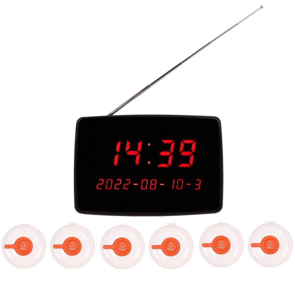 Wireless Calling System PC Display Receiver 30 Waterproof Call Buttons Customers Patient Pager