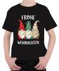 Frohe Weihnachten Weihnachtswichtel Lichterkette Niedlich Gnom Unisex Kinder T-S