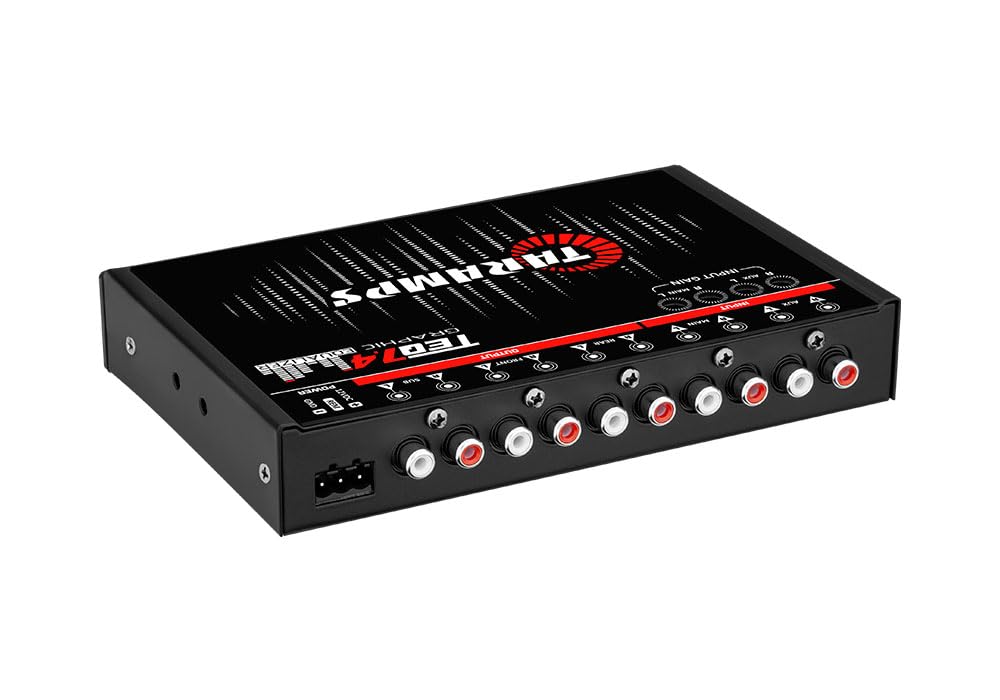 TARAMPS TEQ 7.4 Pro Car Audio System 7 Band Graphic Equalizer EQ Blue Lighting