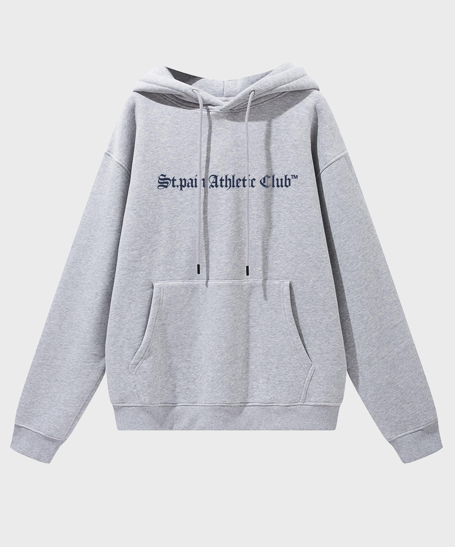 Saint Pain Sp Athletic Oversized Hoodie Melange Grey Melange Gray/M