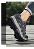 Men's Genuine Leather Lightweight Hiking & Walking Shoes, Low-Top Casual Outdoor Footwear
