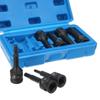 3/8" Drive Impact Socket Hex Bits 7pc Metric Set Long Air Allen Driver Auto