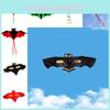 Large Triangle Bat Kite With Handcrafted Grid Fabric For Kids And Adults