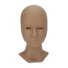 Eyelash Extensions Training Mannequin Head Soft Silicone Removable Eyelids Lifelike Practice Head Coffee(11.02 X 6.1 X