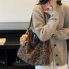 Leopard Print Tote Bag Women's Large Capacity Retro Shoulder Bag Multi-Functional Backpack