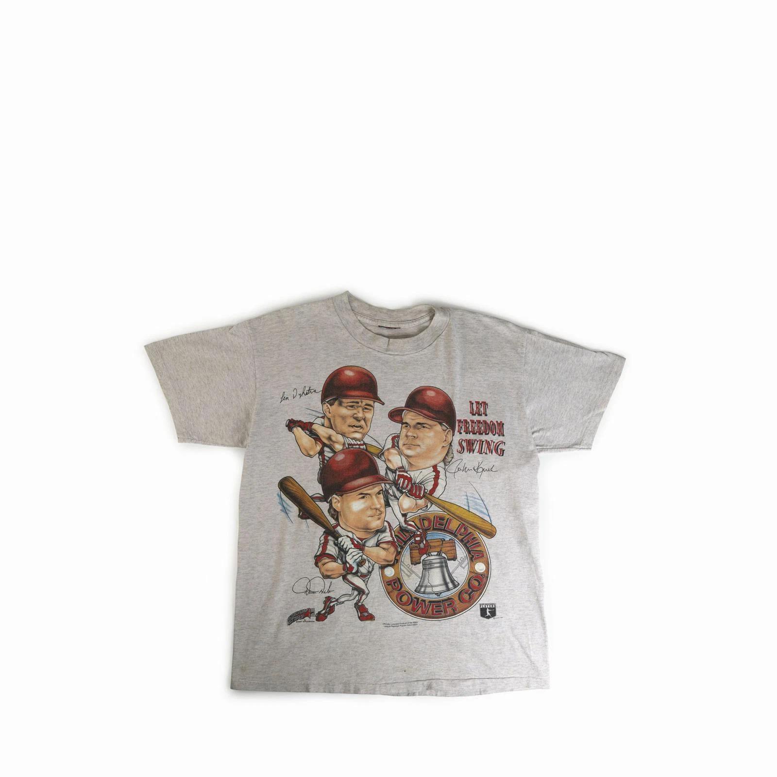 Vintage 1990 s Philadelphia Phillies Caricature Tee Shirt M