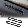 2pcs Interior Door Air Vent Frame Trim Cover For Ford Mustang 2015+ Carbon Fiber