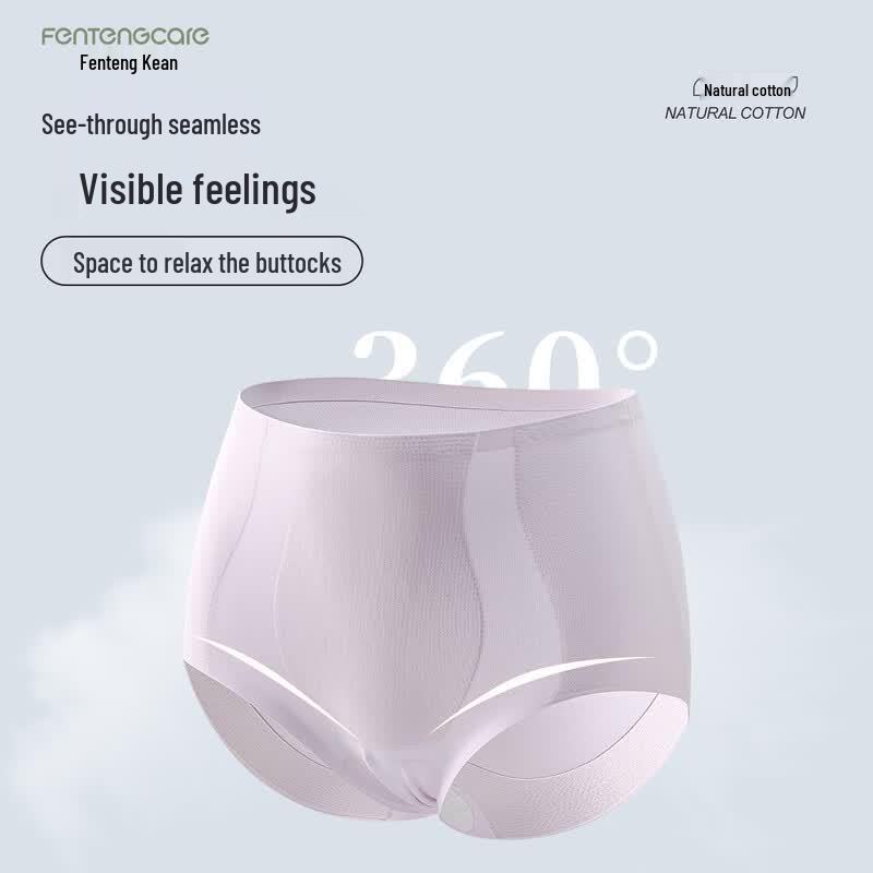 FENTENGCARE Women's Tummy Control Hip-Lift Seamless Briefs 2-Pack