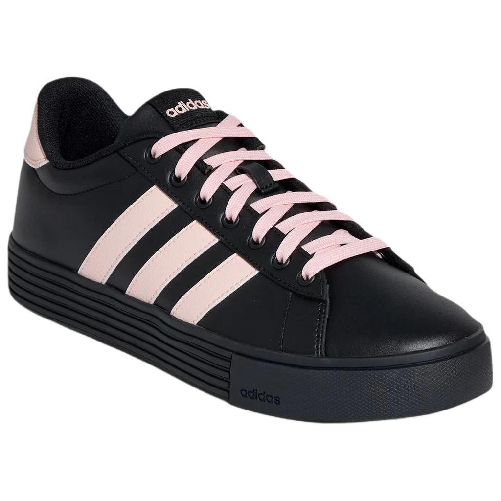 adidas Daily 4.0 Synthetic Leather Comfortable Versatile Low-Top Skate Shoes Unisex Sneakers Black Pink KH8004