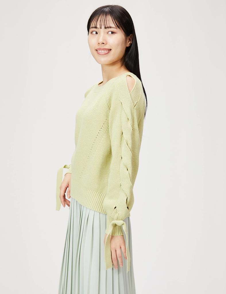 Jill by Jill Stuart Hadamise Cable Knit Sweater, Women's, Green, FR