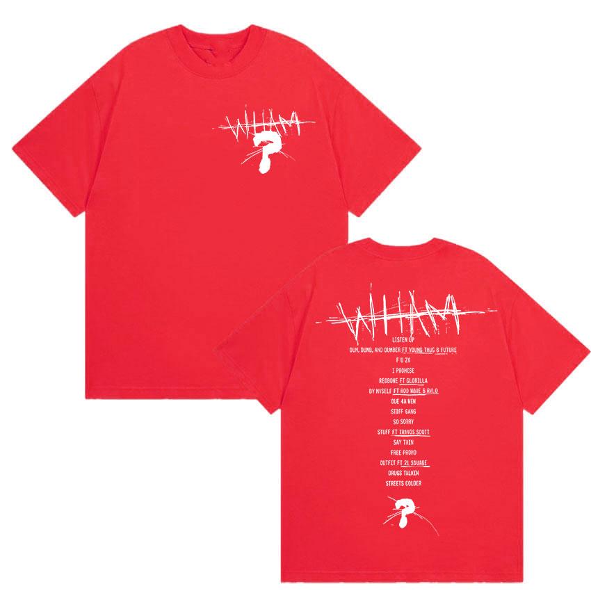 

Rapper Lil Baby Wham World Tour 2025 Print T Shirts Men Women High Quality Fashion Cotton T-shirt Retro Hip Hop Oversized Tshirt S