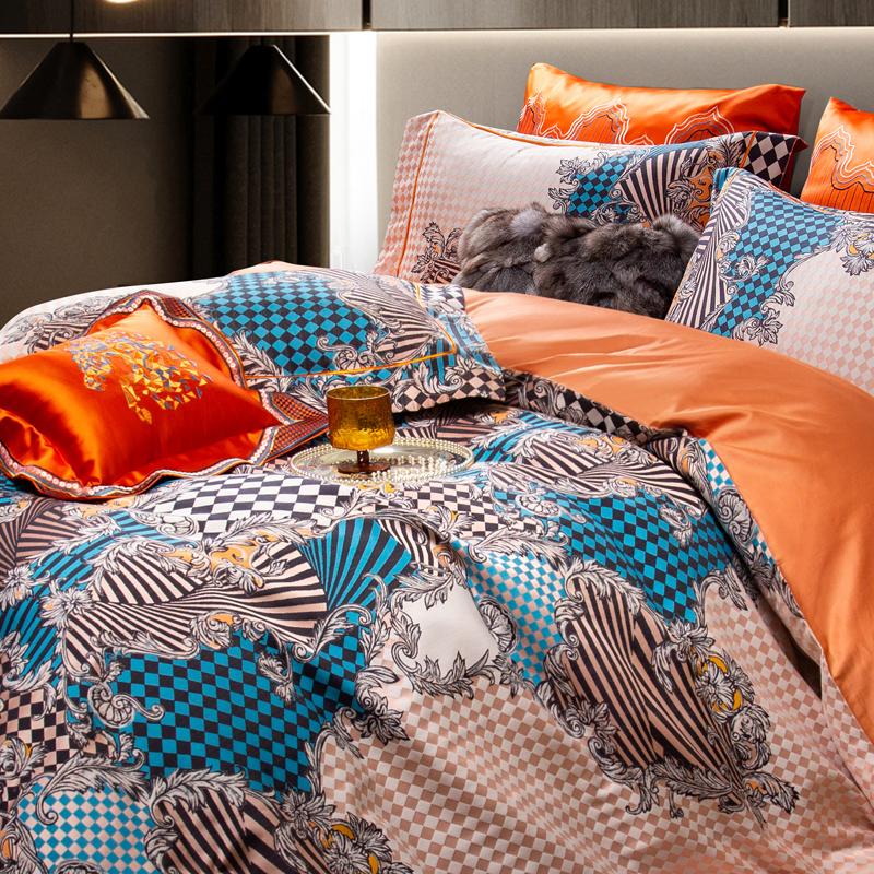 Svetanya Colorful Embroidery Bedding Set Cotton Jacquard Bed Linens (thin Thick Sheet Pillowcase Blanket Cover) Underwear