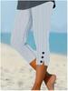 2026 Zomer Elastische Knop Slim-Fit Geprint Driekwart Casual Broek