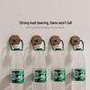 Strong Adhesive No-Drill Hook: Walnut Wood Key, Towel & Clothes Hanger for Bathroom & Hallway