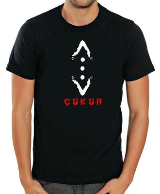 Cukur (Çukur) Turkish Movie Short Sleeve White - Black Men T Shirt K274
