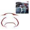 For Chevrolet Corvette C7 14-19 Red Carbon Fiber Trument Frame Cover Trim NEW