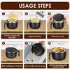 Microwave Ramen Cooker Stainless Steel Microwave Soup Bowl Filterable Ramen Noodle Bowls Large Capacity Noodles Bowl Time Saving