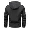 Men's Casual Solid-color Hooded Zipper Jacket, Men's Windproof Lightweight Jacket, Windbreaker