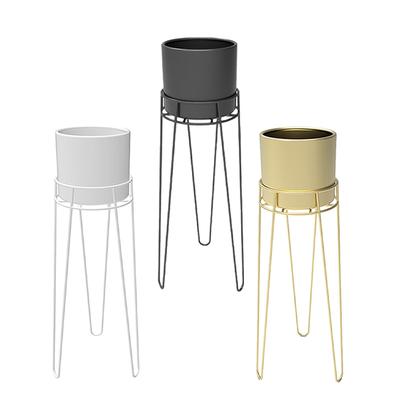 Metal Planter Pot with Stand Decorative Modern Mid Century Planter for Events Housewarming Wedding Celebration Table Decoration